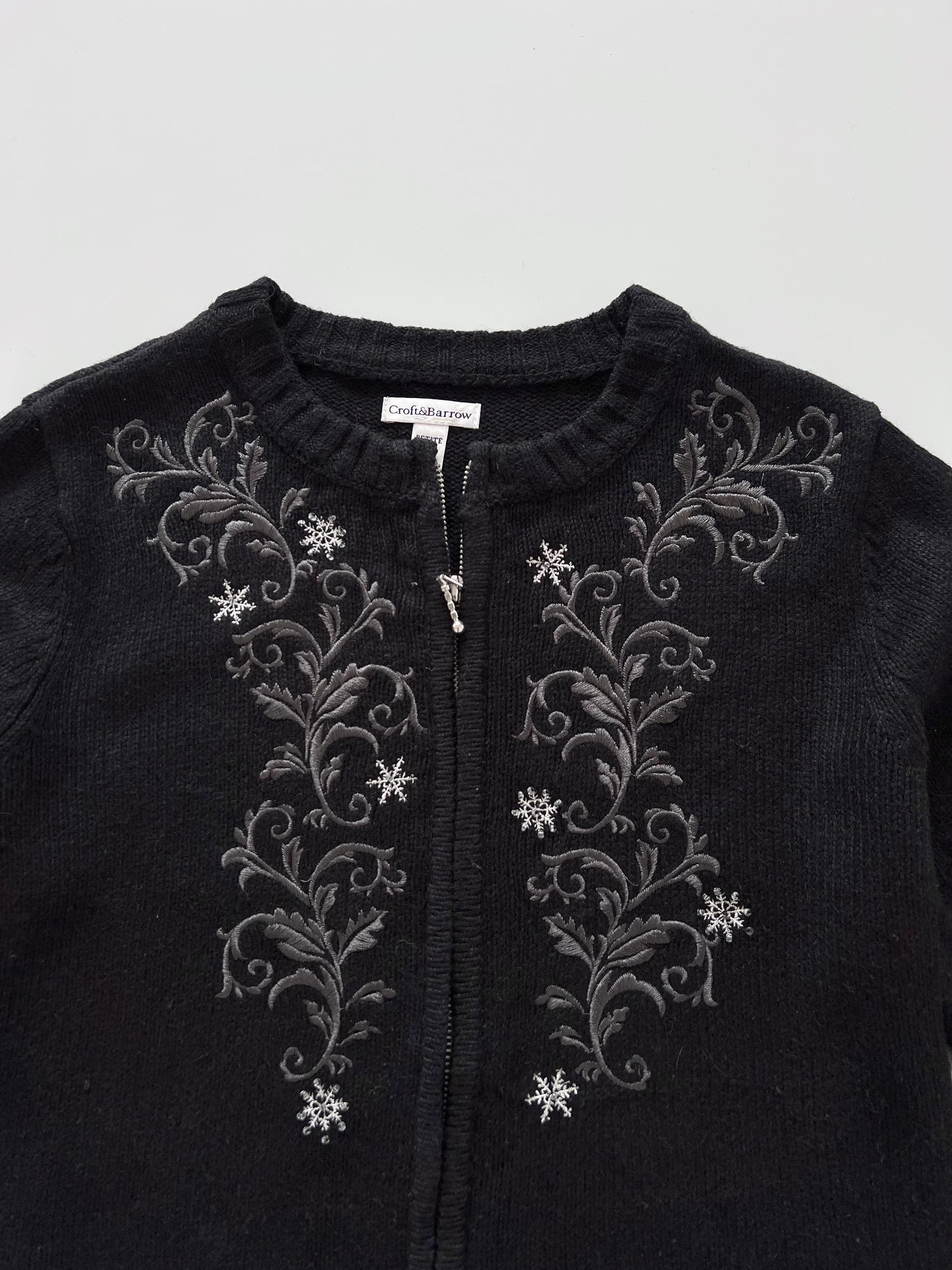 Croft&Barrow Embroidered Zipper -Bust 42