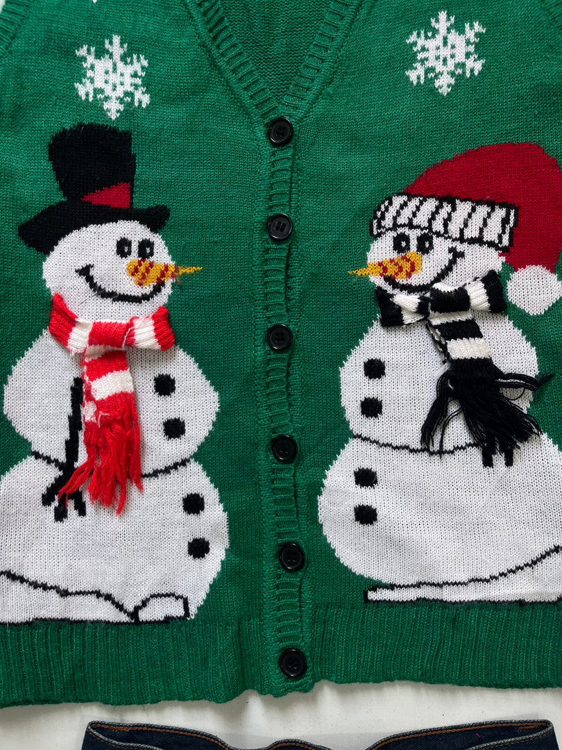 Rebecca Malone Christmas Sweater Vest-Bust 38