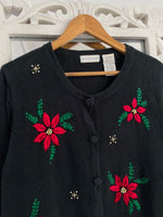 Load image into Gallery viewer, White Stag Embroidered Vintage Sweater-Bust 46