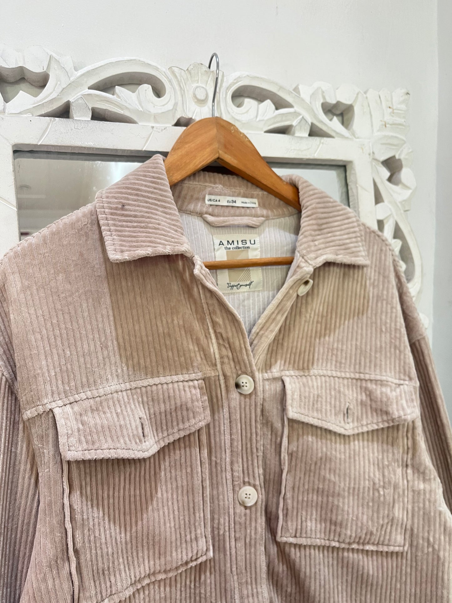 Amisu Corduroy Shirt-Chest 40
