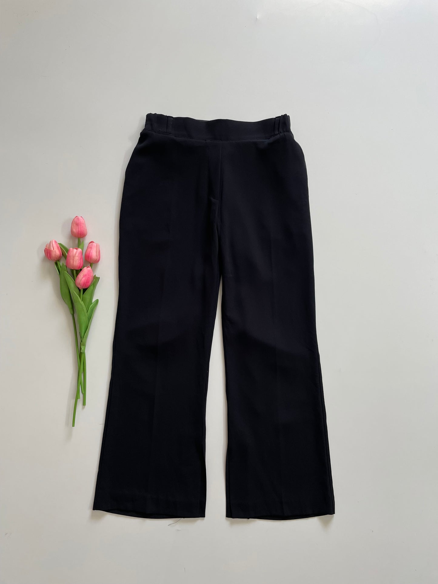 SOLID BLACK PANTS - WAIST 28 TO 30