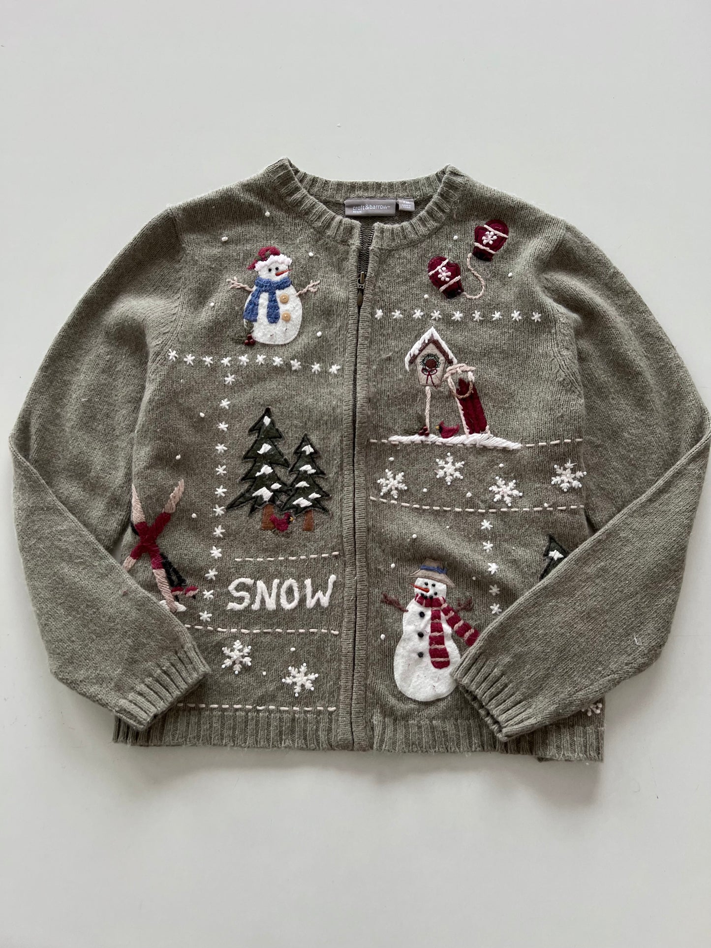 Croft & Barrow Christmas Zipper-Bust 44