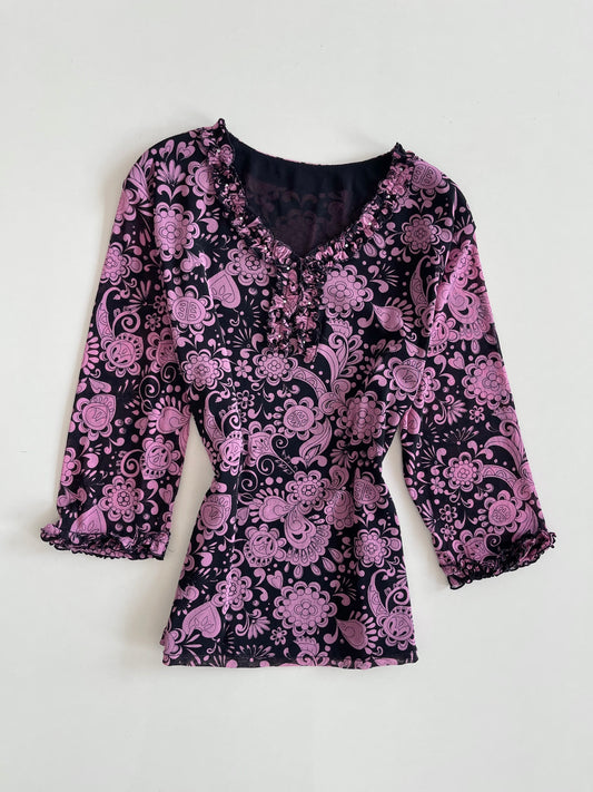 Paisley Vintage Top-Bust 40 to 42