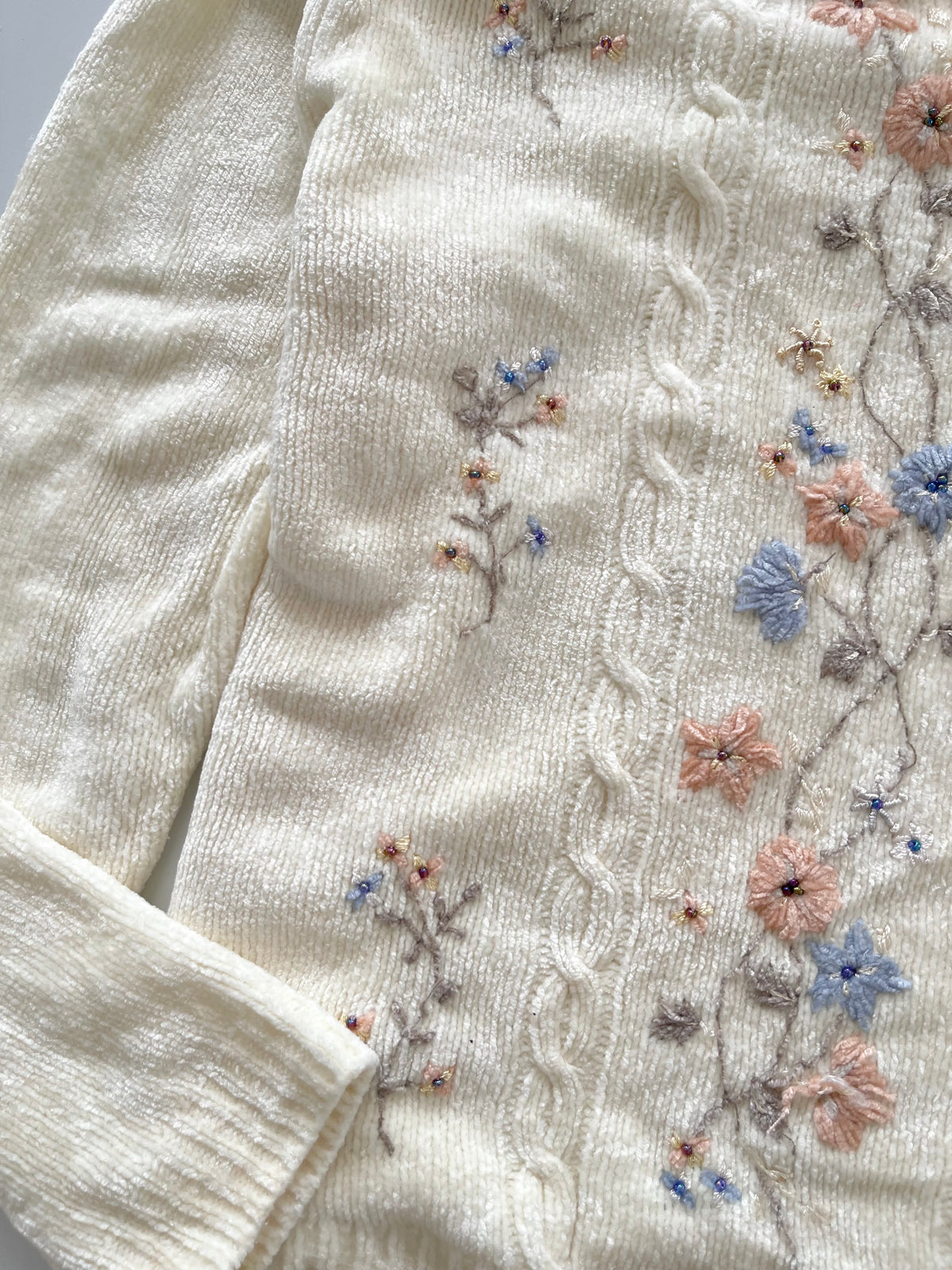 Alfred Dunner Embroidered Sweater-Bust 42
