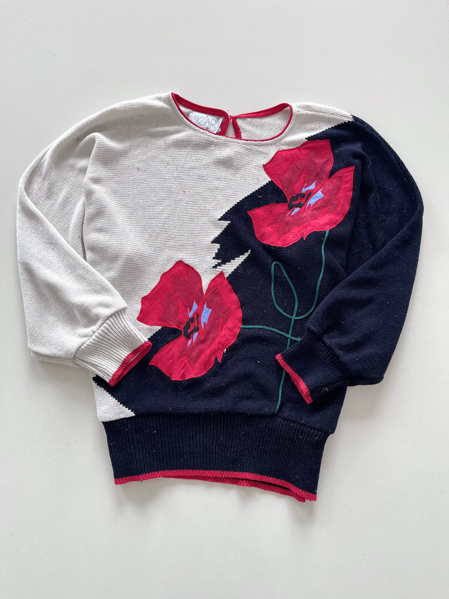 Sicari Embroidered Vintage Sweater-Bust 46 to 48