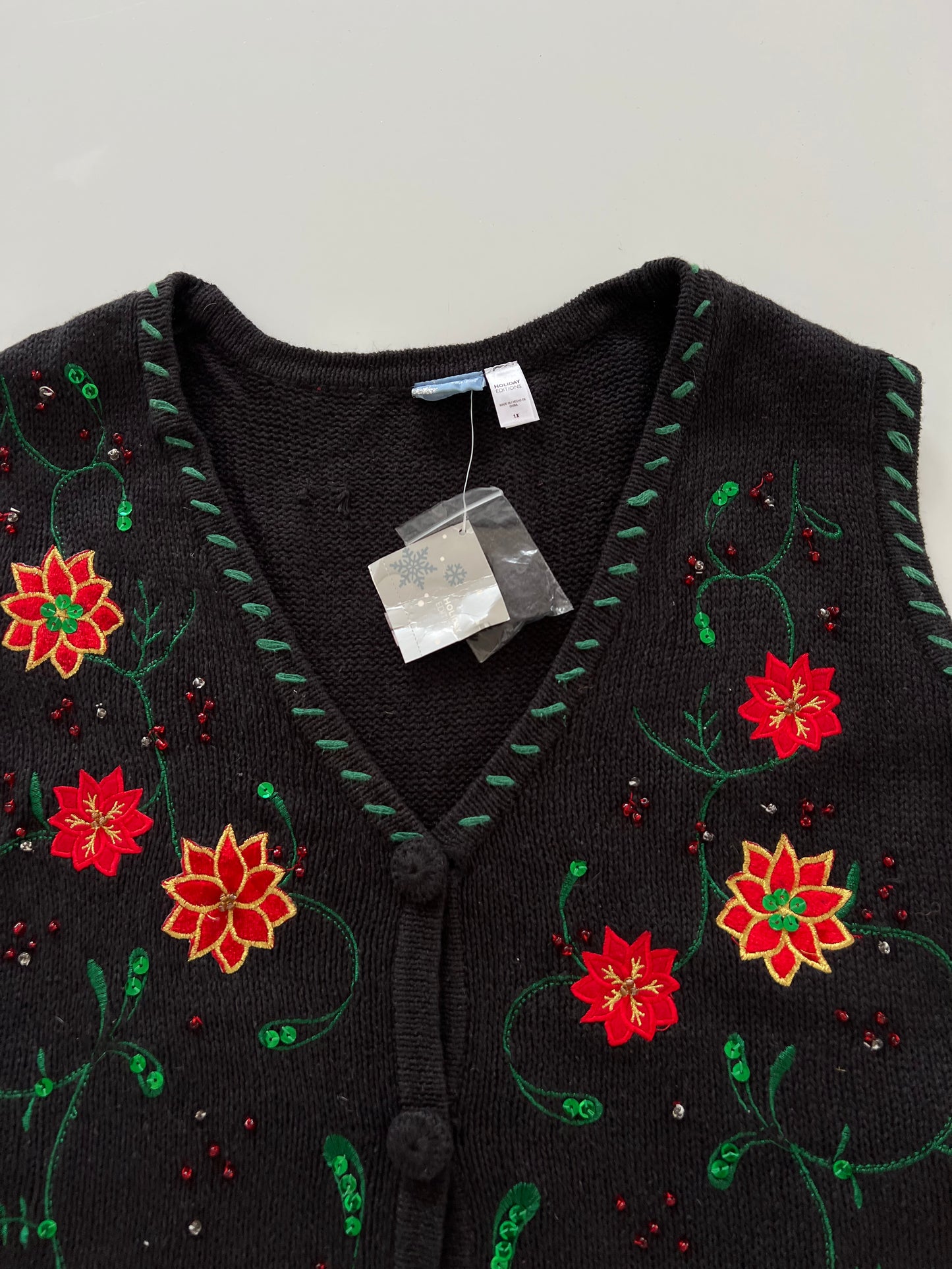 Holiday Editions Embroidered Sweater-Bust 50