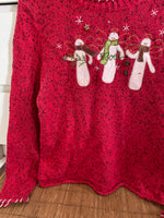 Load image into Gallery viewer, Christopher &amp; Banks Embroidered Christmas Sweater-Bust 38