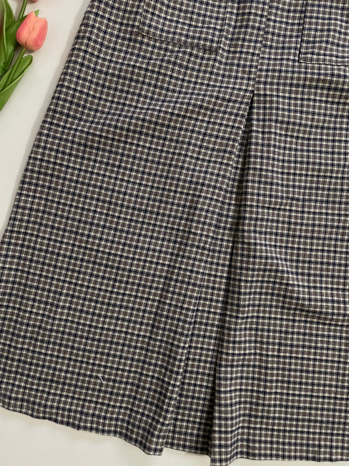 Vivre Plaid Warm Long Skirt - Waist 28