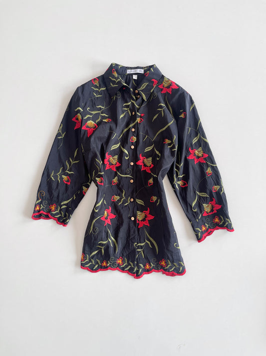 Couture Line Embroidered Vintage Blazer-Bust 44