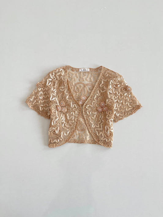 Vintage Sheer Top-Bust 36