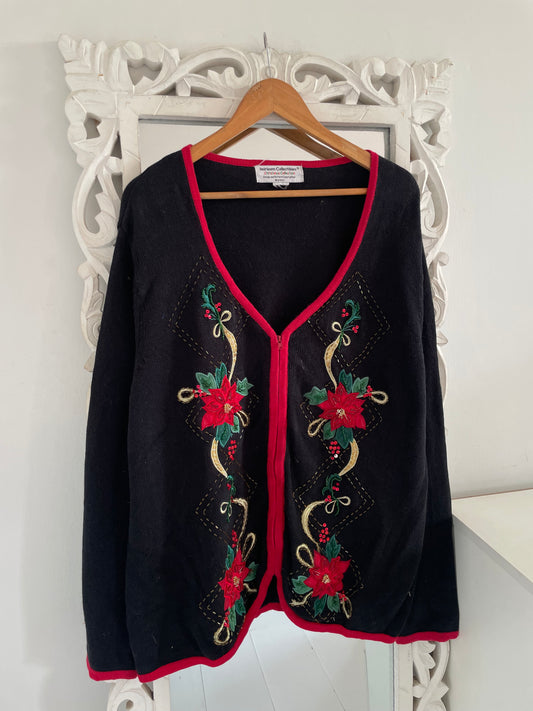 Heirloom Embroidered Vintage Sweater-Bust 50