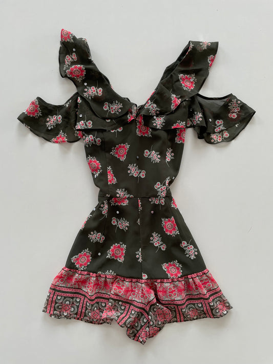 Guess Vintage Floral Romper-Bust 36