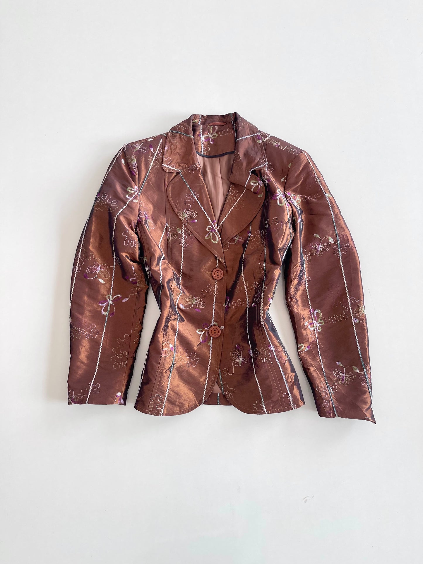 Embroidered Vintage Blazer-Bust 40