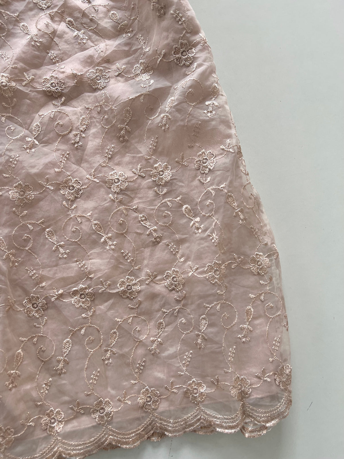 Rosegold Embroidered Kurta-Bust 30