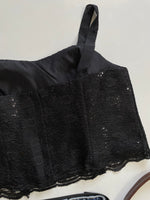 Load image into Gallery viewer, Sequin Black Top-Bust 44
