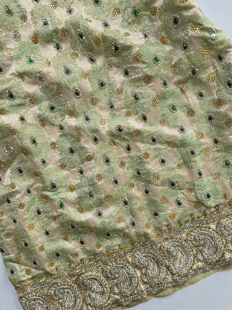 Embroidered Banarasi Kurta-Bust 38