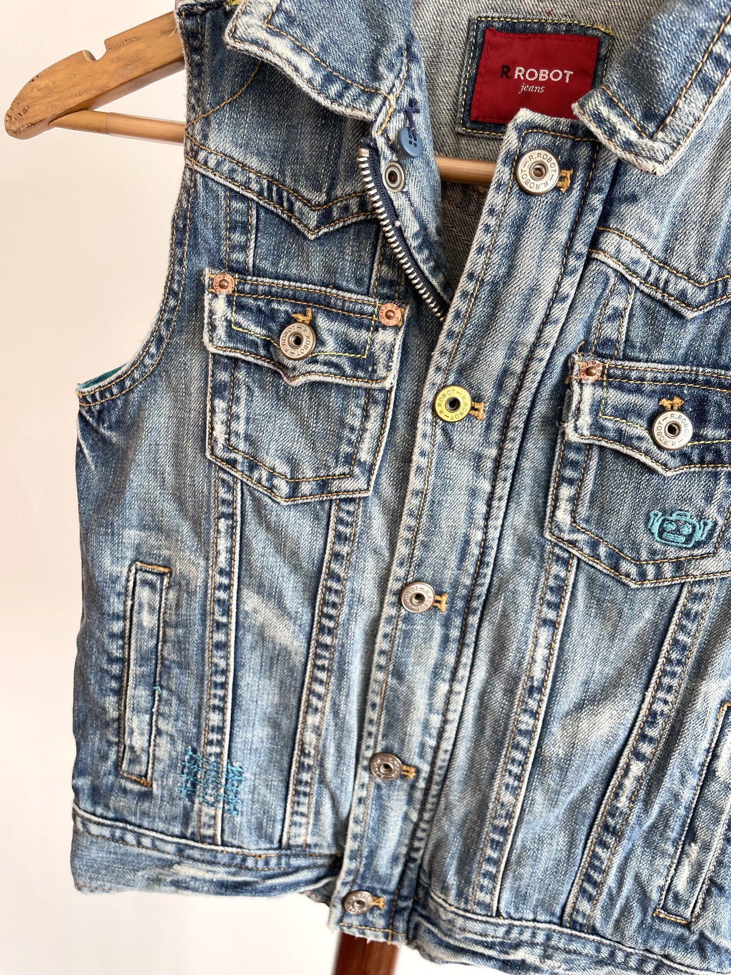 Denim Vest-Bust 32