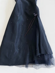 Sixth Sense Vintage Halter Neck Sequin Dress-Bust 32