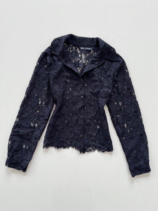 Zara Sheer Shirt-Bust 38