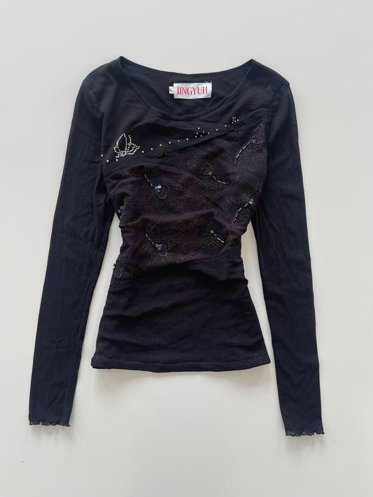 Jingyuh Vintage Embroidered Top-Bust 34 to 36