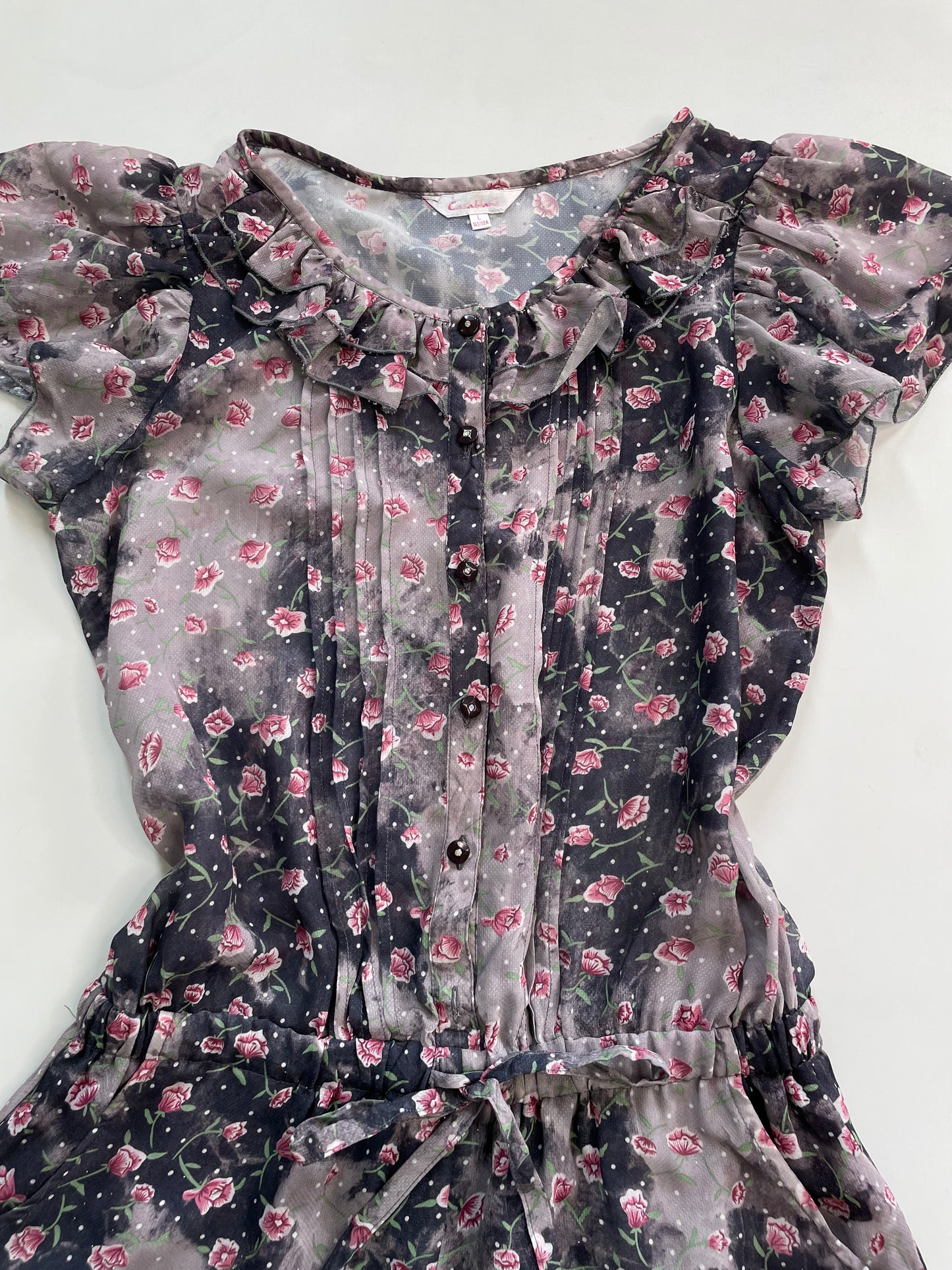 Upper Part Sheer Romper-Bust 36
