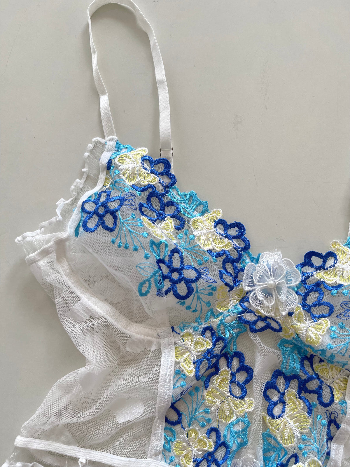 Lace Sheer Top-Bust 32 to 34