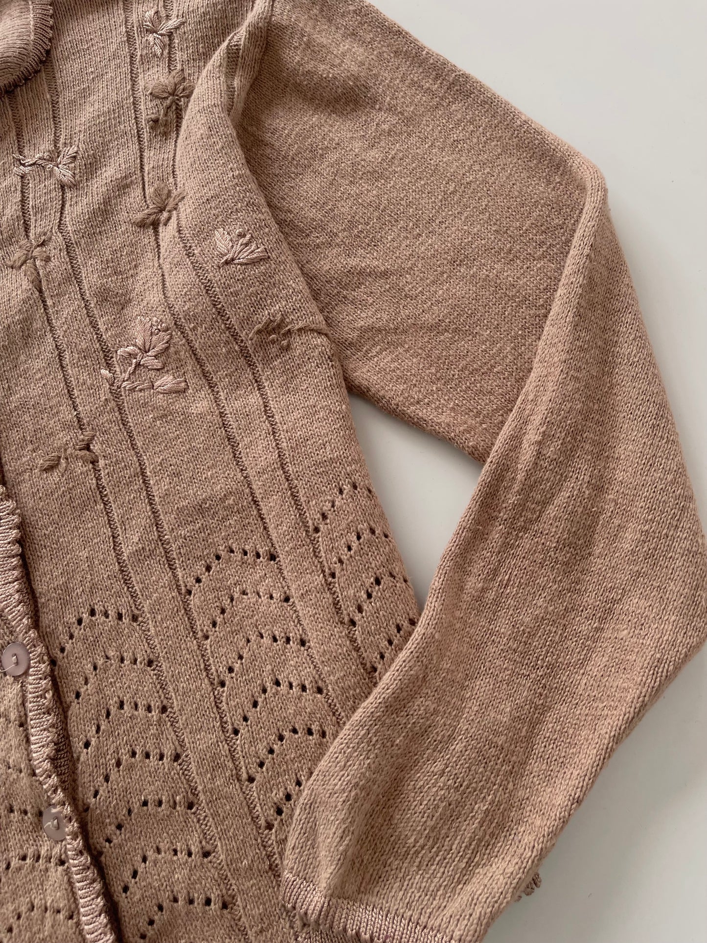 Croft&barrow Hand Embroidered Vintage Cardigan-Bust 44