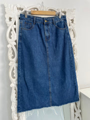 Denim Long Skirt-Waist 28