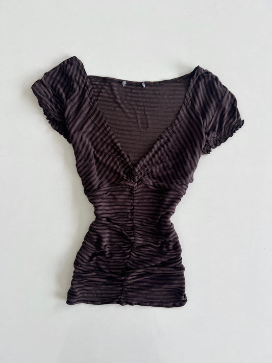 Brown Vintage Top-Bust 34 to 36