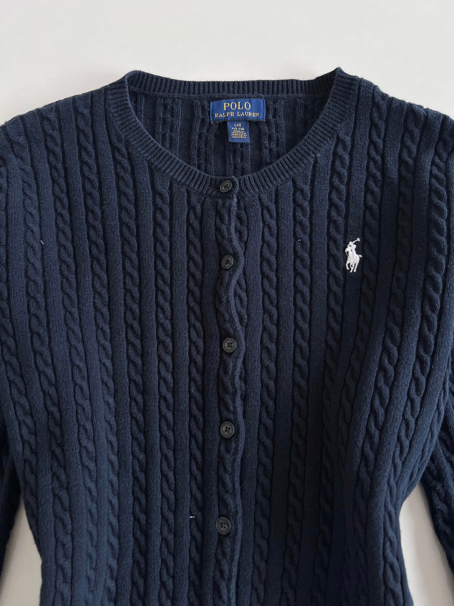 Ralph Lauren 100%Cotton Vintage Cardigan-Bust 38 to 40