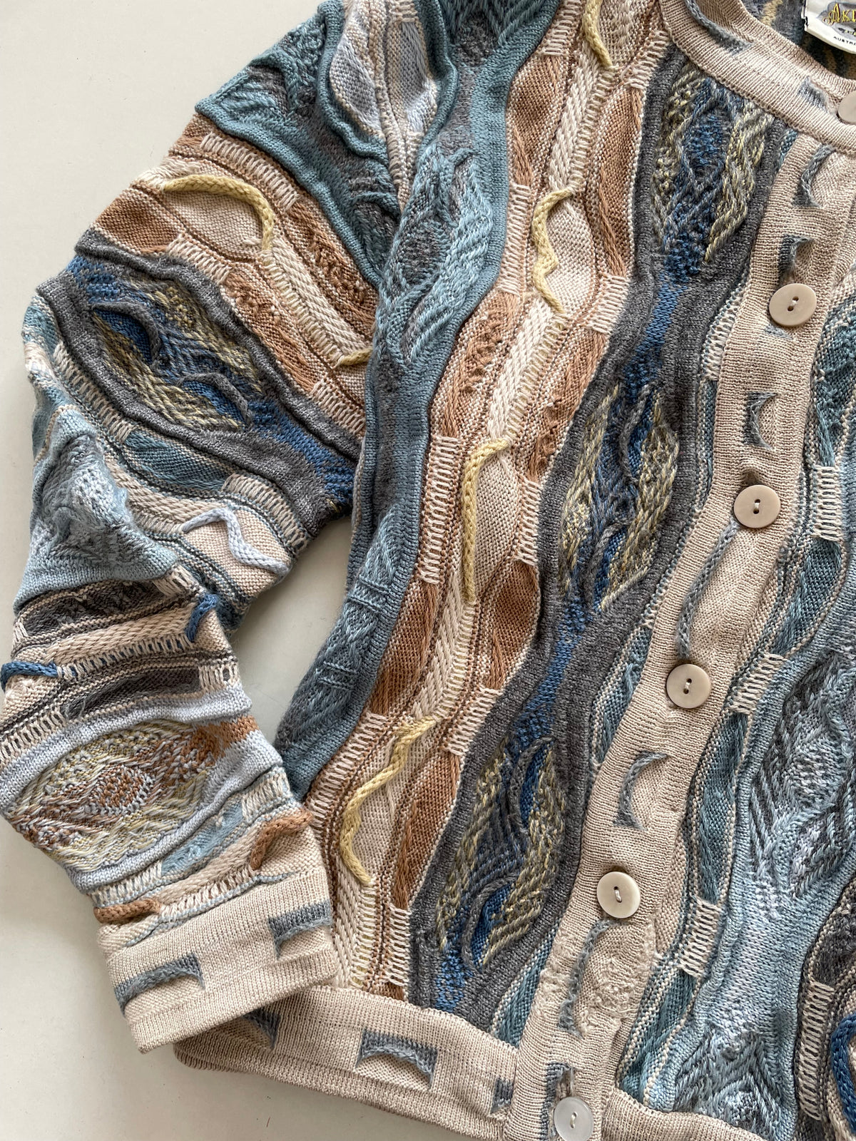 Aklanda 100% Pure New Wool Vintage Cardigan-Bust 38