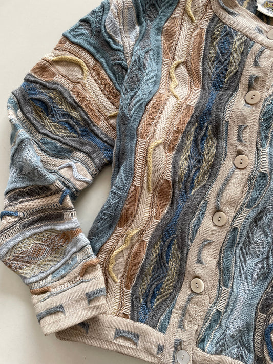 Aklanda 100% Pure New Wool Vintage Cardigan-Bust 38