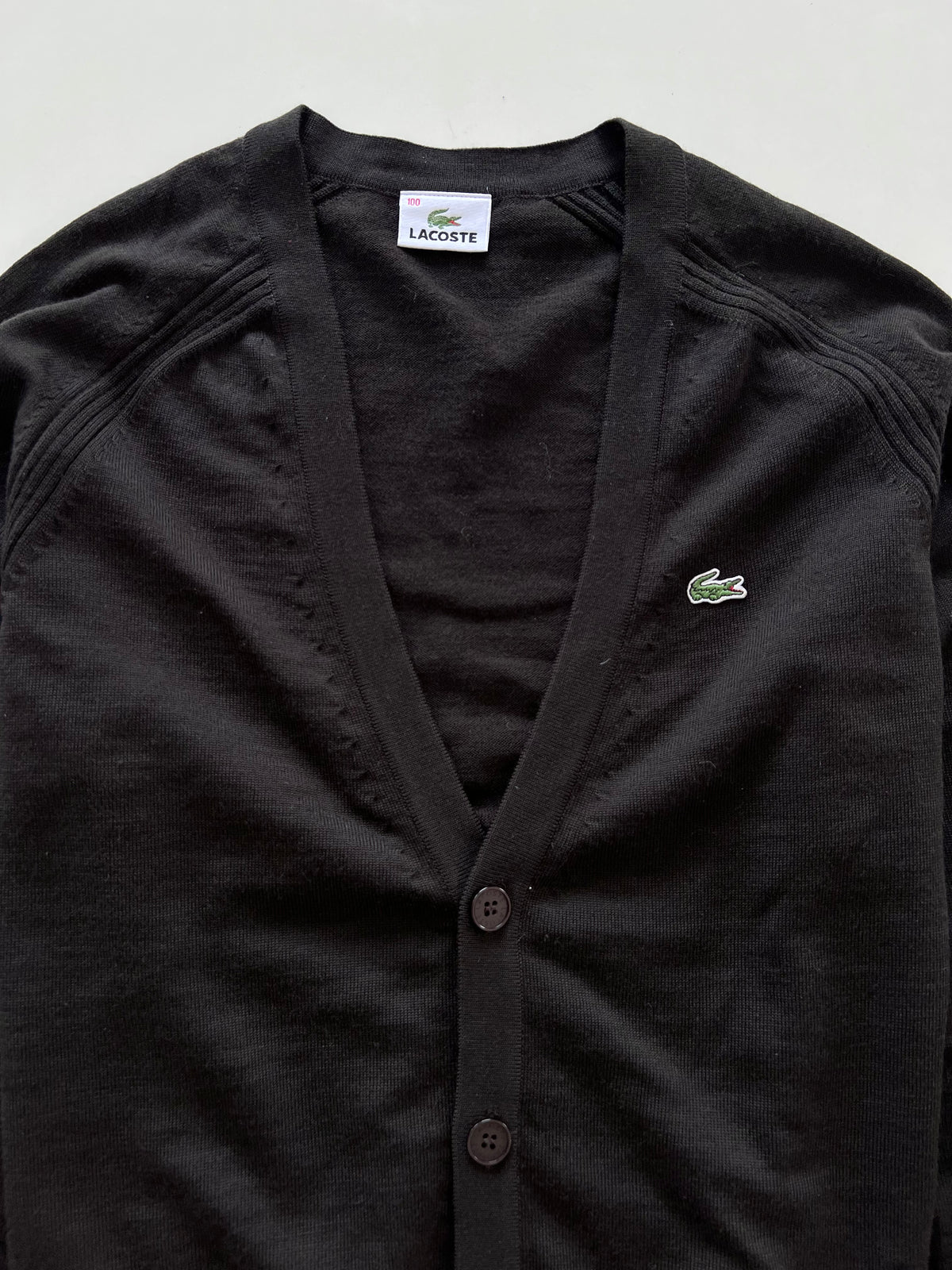 Lacoste 100%Wool Vintage Cardigan-Bust 44