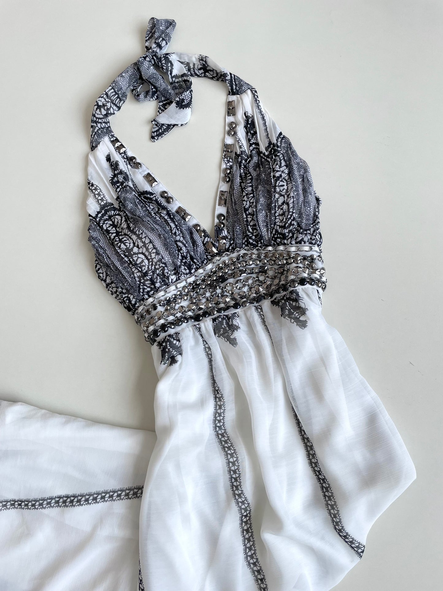 Lusa Vintage Halter Neck Dress-Bust 34 to 36