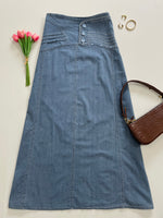 Load image into Gallery viewer, Vintage Denim Skirt-Waist 36
