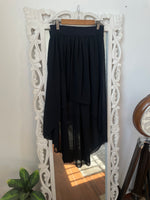 Load image into Gallery viewer, Solid Black Skirt-Waist 30 to 34
