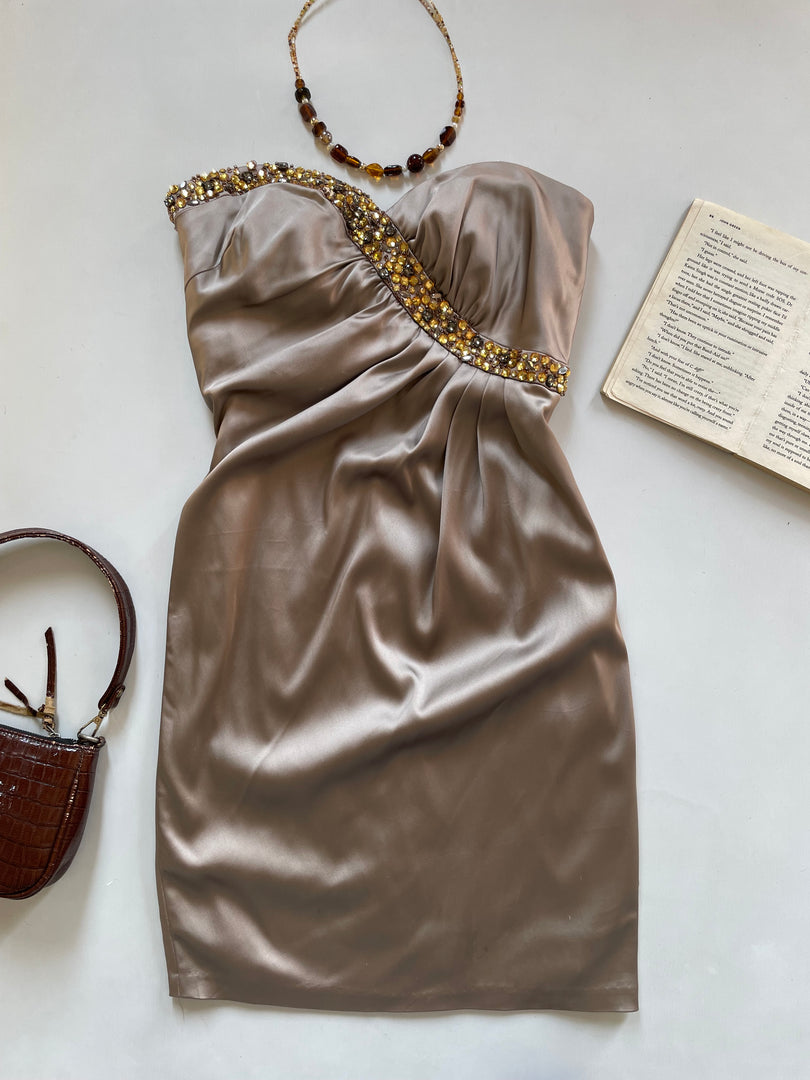 Maggie London Embellished Tube Dress-Bust 32