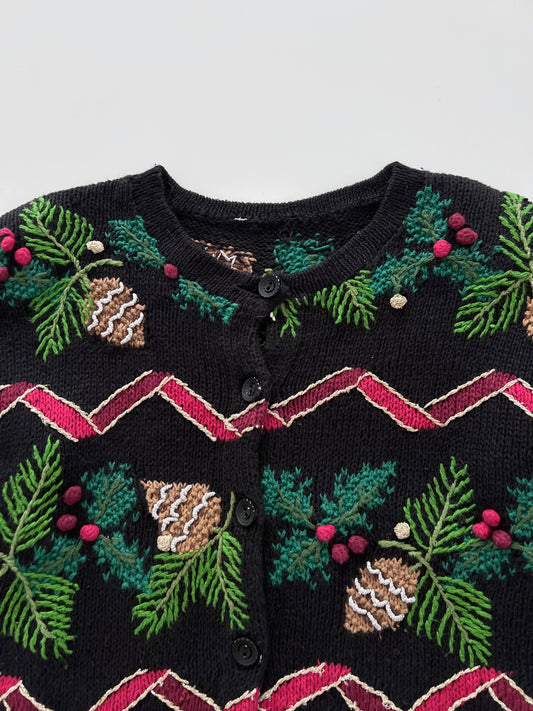 Hand Embroidered Vintage Sweater-Bust 44