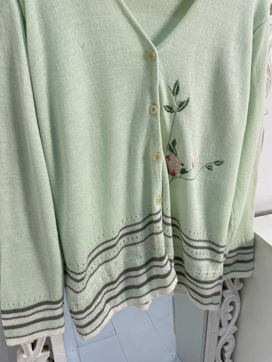 Embroidered Sweater-Bust 50