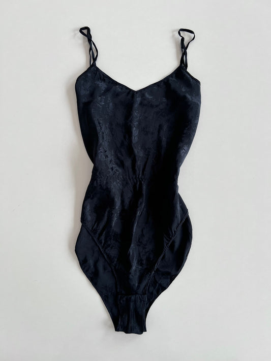 Satin Self Printed Bodysuit-Bust 40