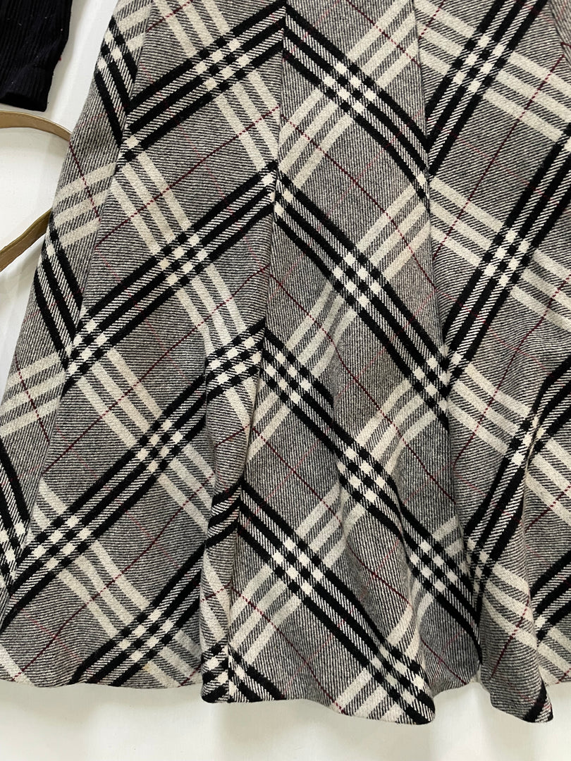 Vintage Warm Tweed Skirt-Waist 30