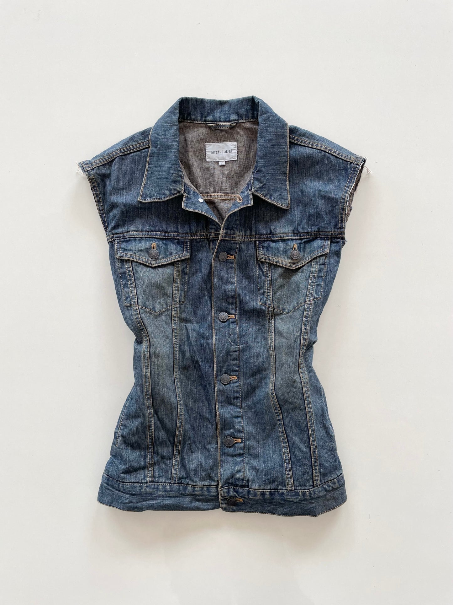 Denim Vest-Chest 46