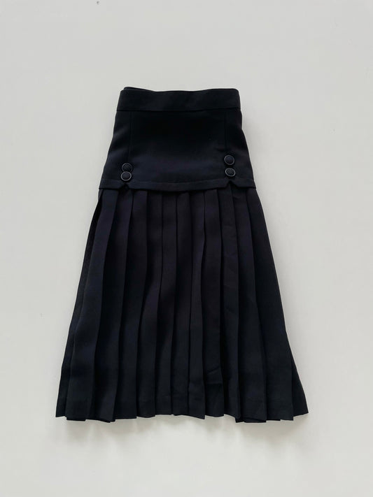 Pleated Black Skirt-Waist 28