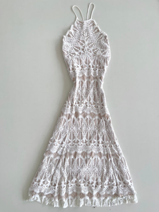 Huiying Vintage Lace Dress-Bust 34 to 36