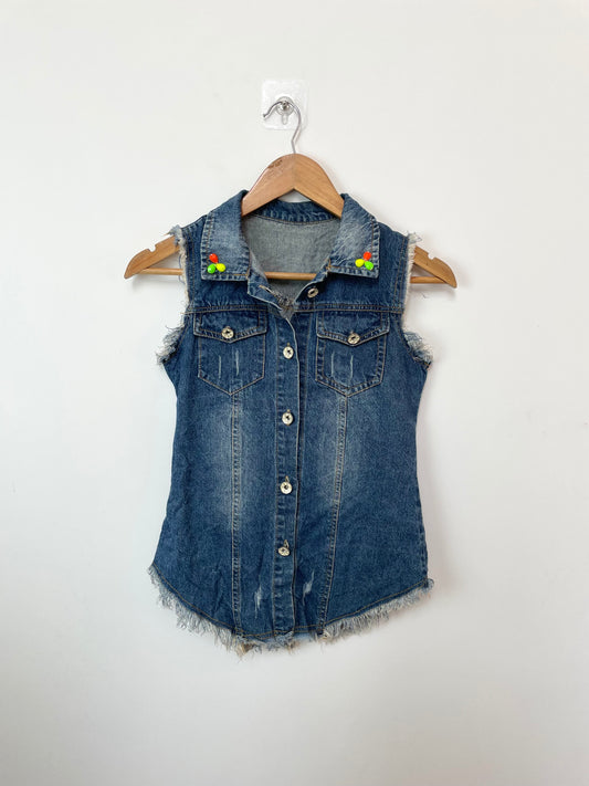 Denim Vest-Bust 30