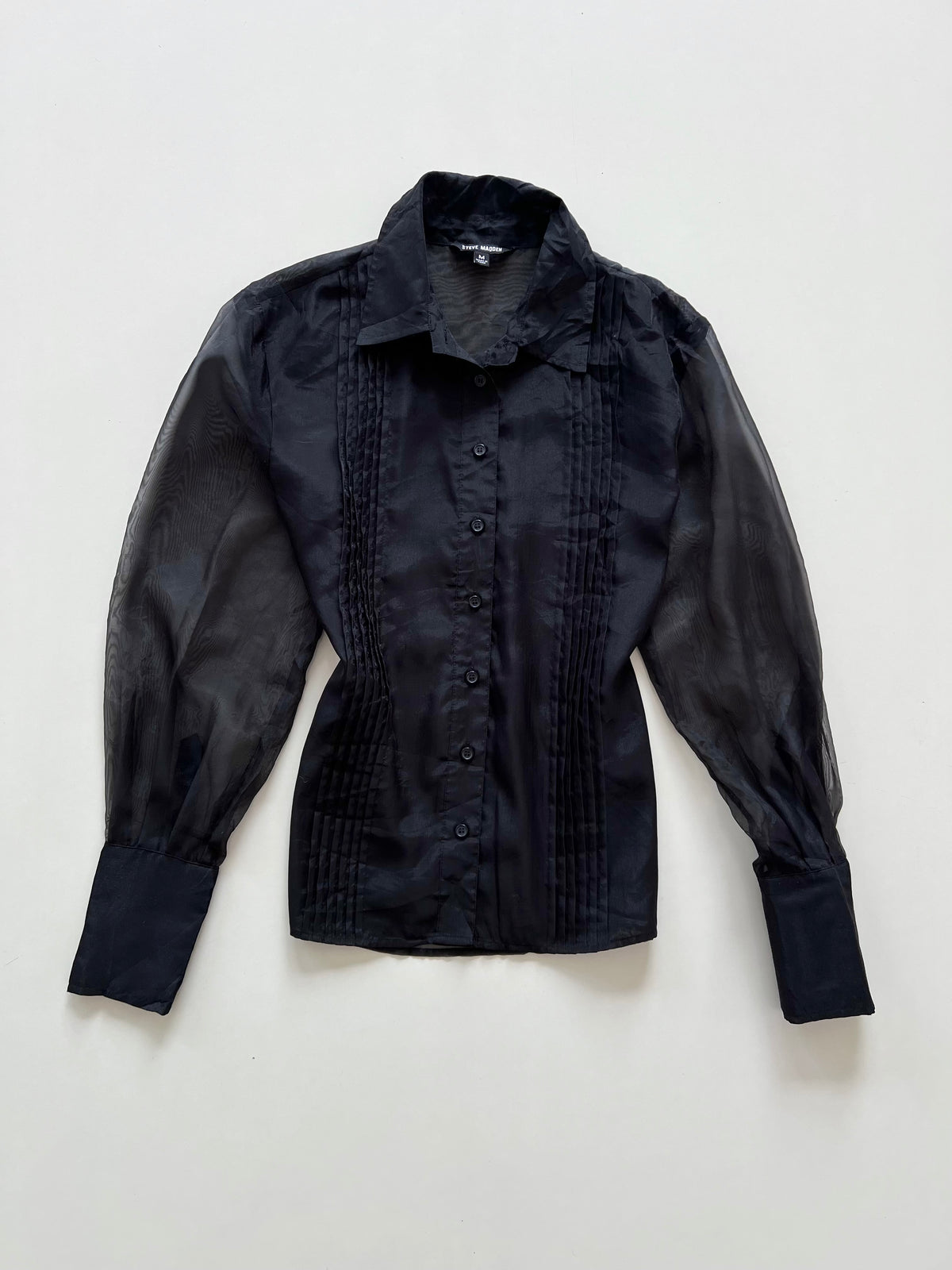 Steve Madden Organza Back Sheer Shirt-Bust 38