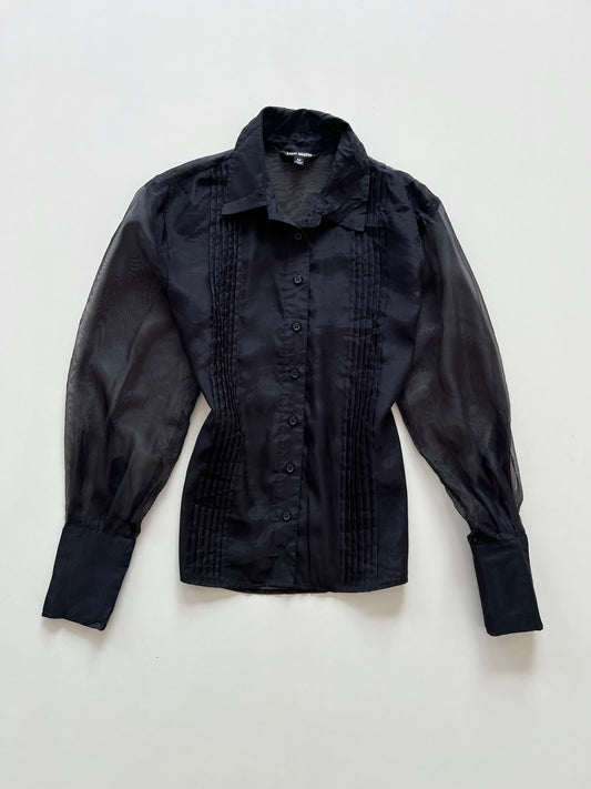 Steve Madden Organza Back Sheer Shirt-Bust 38