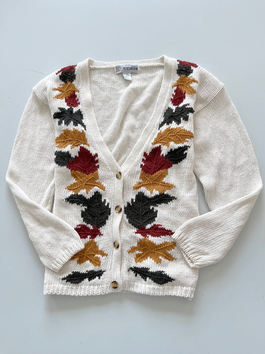 Chrysantheme Embroidered Cardigan Sweater-Bust 52