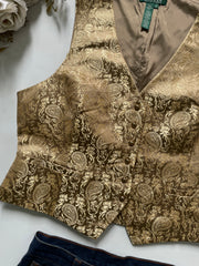 Ralph Lauren Vintage Jacquard Waistcoat-Bust 40