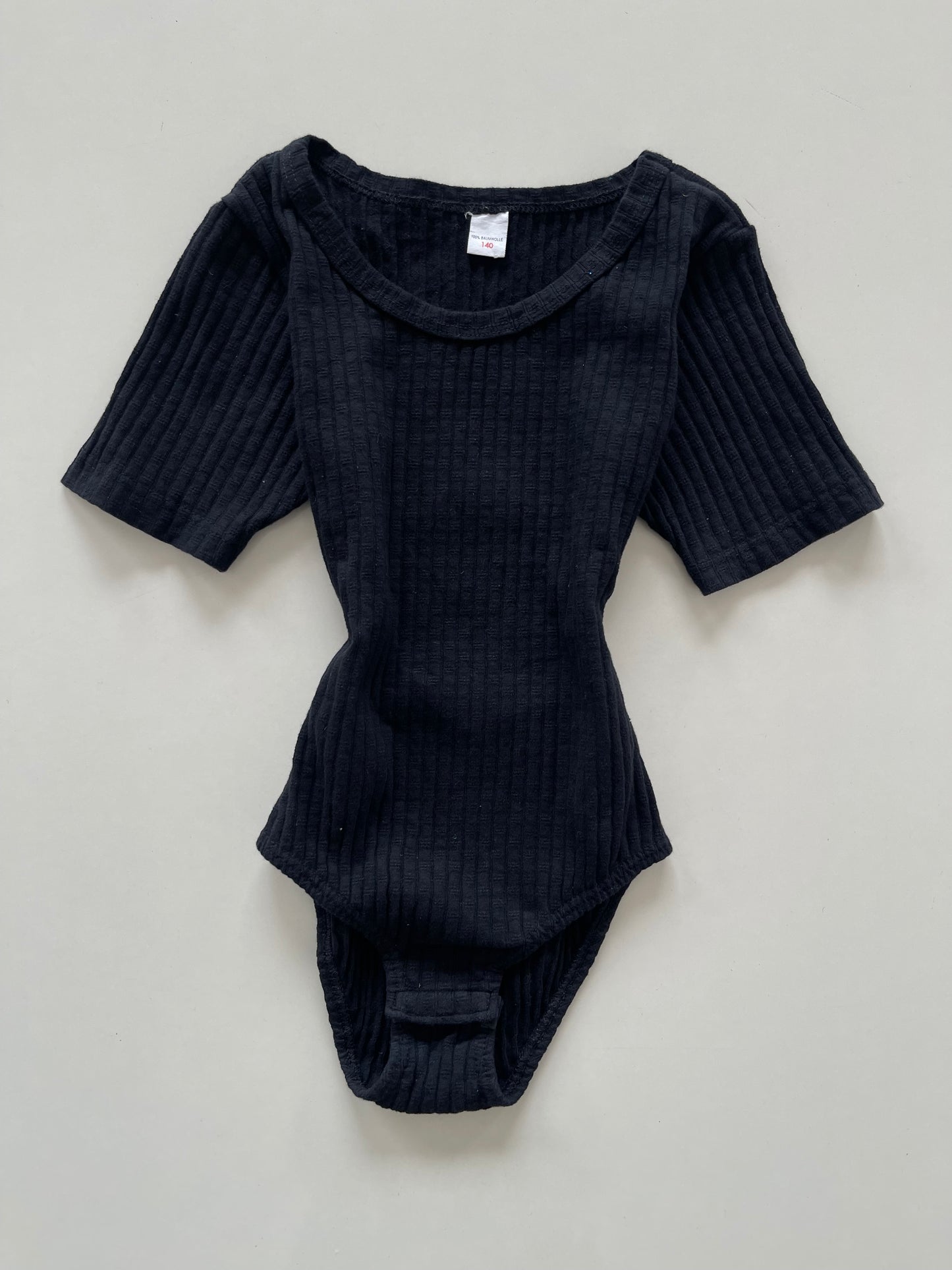 Waffle Black Bodysuit-Bust 24 to 28
